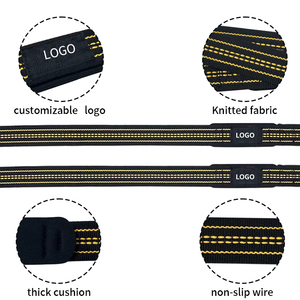 Hoge Kwaliteit Polyester Gym Polsbandjes Katoenen Gewicht Hijsbanden Comfortabele Dikkere Fitnessapparatuur - Product Image 3