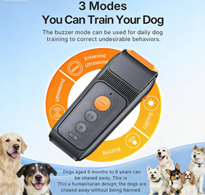 स्ट्रोब लाइट के साथ <span class=keywords><strong>2026</strong></span> नया अल्ट्रासोनिक कुत्ता रेपेलर और आउटडोर सुरक्षा और कुत्ते प्रशिक्षण के लिए तीन मोड - Product Image 3