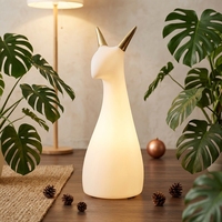 Lampe de table/bureau en céramique en gros, motif animal mignon, nouveau design girafe, lampes de nuit LED pour enfants, pour la maison et la chambre à coucher, Noël