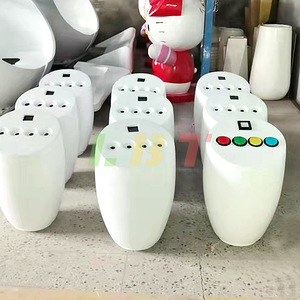 Plataforma de Quiz: Escultura Redonda Personalizada de Fibra de Vidrio para Sala de Exposiciones, Escenario de Juegos, Molde de Carcasa - Product Image 1