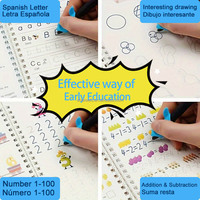Enfants El Libro Grimorio réutilisable traçable lettres cursives Alphabet livre d'écriture lettre écriture cahier d'exercices