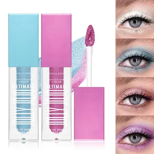 Hete Verkoop Vrolijke Jojo Nieuwe Aankomst Shimmer Vloeibare Oogschaduw, Blauw/Paarse Oogschaduw Populaire Glitter Oogmake-Up