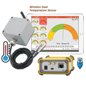 Temperature Monitoring Sensors Multipoint Wireless Dual Temperature Gateway online zigbee water temperature sensor with Relay - Product Image 4