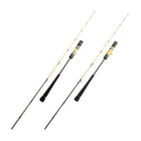 Canne à pêche Fuji Guides en carbone solide pour jigging lent 1,83 m 220 g MH Spinning pour la pêche en bateau, en haute mer, au poisson-sabre, en lac et en rivière