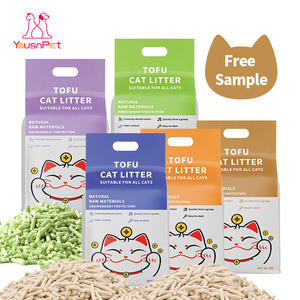 Litière pour chat en tofu sans poussière, à effet désodorisant, en vrac, tailles personnalisées (petite, moyenne, grande), directement de l'usine - Product Image 1