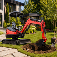 Excavator Mini 2,5 Ton Euro 5 CE, Kabin Tertutup & Sasis yang Dapat Diperpanjang, untuk Infrastruktur Perkotaan yang Sempit dan Renovasi Komunitas