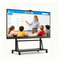 Factory HB Series 55/65/75-Inch 4K Interactive Smart AI Whiteboard with Graphics for Education in Classroom 1 Year Warranty