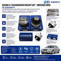 Mercedes W220 W211 W210 W203 Motor-Getriebe-Halterungssatz OEM 2202402517-Hydraulisch Lemforder ZF-Komplettes 3-Teiliges Set Neu