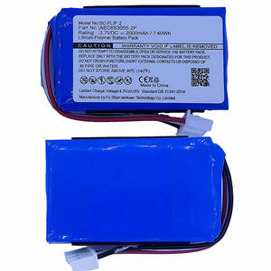 Flip2 JBL Flip 2 Bluetooth hoparlör için yedek pil ile 3.7v 2000mAh Batt tam kapasite hoparlör Baterika inşa - Product Image 6