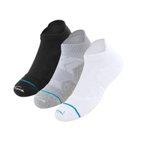 Bioserica Era Chaussettes de sport à la cheville Performance Tech pour homme coupe basse avec logo réflecteur rembourré et respirant anti-odeur pour la course à pied