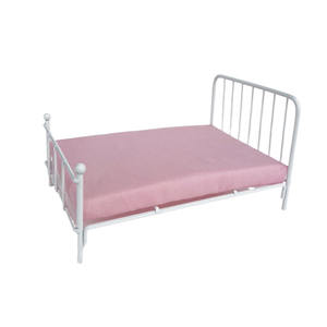 EN STOCK 1:12 maison <span class=keywords><strong>de</strong></span> poupée métal Miniature chambre fer <span class=keywords><strong>lit</strong></span> + matelas modèle Mini meubles jouet maison <span class=keywords><strong>de</strong></span> poupée accessoires poupée <span class=keywords><strong>lit</strong></span> - Product Image 4
