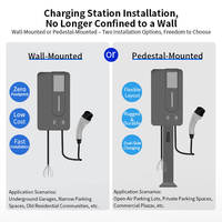 Chargeur de voiture électrique OLINK GB/T Type 2 IP54 à charge rapide pour usage domestique et commercial, nouvelle borne de recharge murale 32A 22kW AC