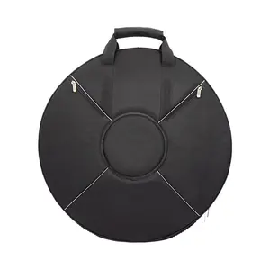 Steel Tongue Drum Bag Padded Percussion Instrument Bag Handpan Drum Carry Bag with Shoulder Strap Tambourine Storage Case