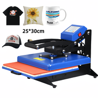Mini Prensa Térmica Plana de 25*30CM, Impresora Multifuncional de Transferencia por Sublimación para Camisetas y Prendas