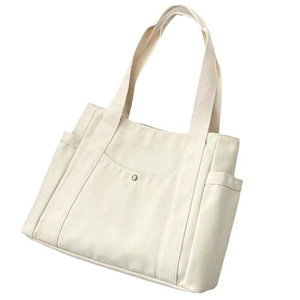 Sac fourre-tout personnalisé en toile de coton, simple, écologique, pour la plage, les voyages et le shopping - Product Image 2