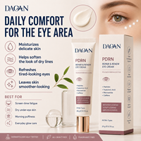 Crème pour les yeux DAQAN PDRN avec peptides, acide hyaluronique, niacinamide, caféine, hydratant pour les yeux fatigués, 20 g, tous types de peau