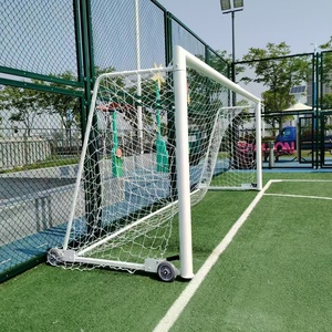 Poste <span class=keywords><strong>de</strong></span> portería <span class=keywords><strong>de</strong></span> <span class=keywords><strong>balonmano</strong></span> <span class=keywords><strong>de</strong></span> nailon con ranura <span class=keywords><strong>de</strong></span> 100*100mm <span class=keywords><strong>de</strong></span> alta calidad, redes blancas - Product Image 4