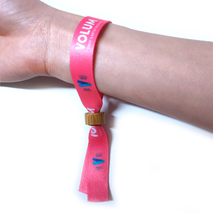 Pulseras de Tela con Cierre de Bambú Personalizadas <span class=keywords><strong>para</strong></span> <span class=keywords><strong>Eventos</strong></span>, Precio de Fábrica - Product Image 2
