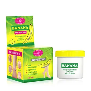 Aichun Beauty Organic Banana Extract Foot Cream OEM Supplied Winter Use Foot Massage Cream for Dryness Cracking Itching Repair