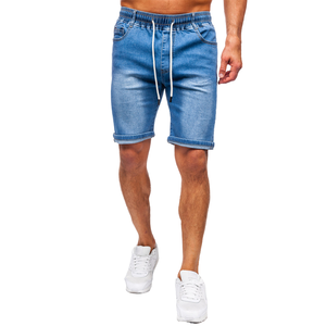Shorts en jean populaires pour hommes, style classique vintage, 100% coton, coupe droite, délavage effet neige, vente en gros - Product Image 1