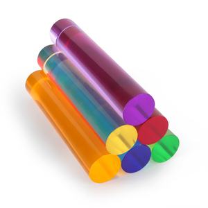 Polished Colored PMMA Acrylic Round Rods/<b>Sticks</b>-Customizable Sizes & Shapes Certified ISO/REACH - Product Image 4