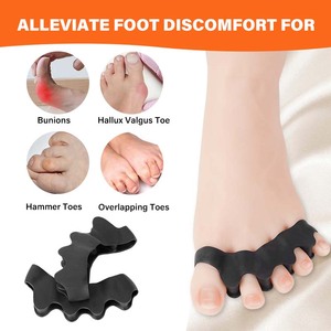 Mới Gel bunion Corrector chồng chéo búa Toe ép tóc cáng Set mềm Toe separators separador de dedos - Product Image 4