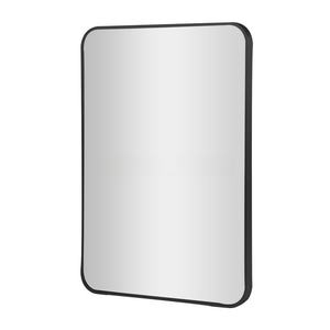 Espejo <span class=keywords><strong>de</strong></span> Baño Rectangular Grande <span class=keywords><strong>de</strong></span> 90x60cm, Negro, para Montar en la <span class=keywords><strong>Pared</strong></span>, 4mm <span class=keywords><strong>de</strong></span> Grosor, <span class=keywords><strong>Marco</strong></span> Metálico Moderno, Espejo Decorativo Colgante - Product Image 1