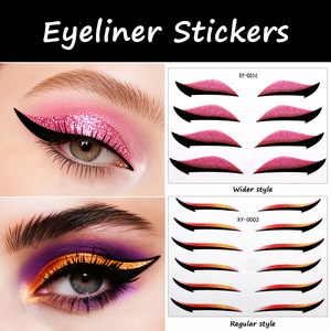 Autocollants adhésifs réutilisables pour paupières, maquillage fluorescent, autocollants tatouage pour les yeux - Product Image 5