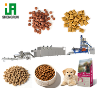 Machine à fabriquer des croquettes pour chiens et chats à double vis pour viande fraîche, machine à fabriquer des aliments secs pour animaux de compagnie, machine extrudeuse d'aliments pour chiens