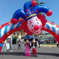 Entrée gonflable d'arche de clown de publicité de représentation portative de cirque à vendre
