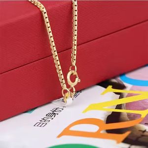 สร้อยคอแบบกล่องชุบทองคำขาว 18K ยี่ห้อซินฟลาย กันน้ำ ไม่หมอง ขายส่ง - Product Image 2