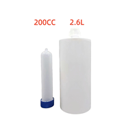 Seringue de distribution de colle/adhésif en résine époxy pour produits plastiques, 2,6 L, avec tube de distribution de précision