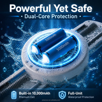 OEM ODM Brosse de douche électrique murale automatique 10000mAh 45W pour le dos, étanche IPX7, tête de 20cm, 2 mois de garantie