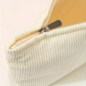 Logotipo personalizado viagens veludo cosméticos maquiagem zipper saco - Product Image 4