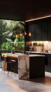 Buen Precio en Gabinetes de Cocina Empotrados Personalizados, Gabinetes de Cocina Modulares Montados en la Pared, Fregadero, Encimera de Acero Inoxidable, Estructura de MDF - Product Image 5