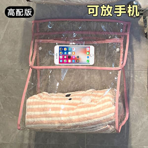 Transparent Waterproof Hanging <b>Storage</b> Bag For Bathroom Toiletries <b>Clothes</b> Wall Mounted Organizer Rectangle Hook Type - Product Image 3