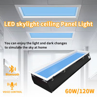Smart Home Blue Sky Éclairage Zigbee Tuya Télécommande Puits de Lumière Artificiel Encastré Panneau Lumineux Led pour Cuisine Salle de Bain Hôtel