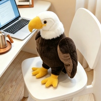 Boneka Elang Botak Realistis Simulasi Elang Amerika Mainan Hewan Patriotik Penghilang Stres Grosir Produsen Kustom