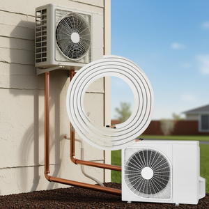 Kit de conduites pour mini-split 25 pieds 1/4 et 3/8 pouces en cuivre pour équipement de climatisation - Product Image 2