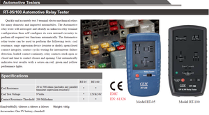 <span class=keywords><strong>Cem</strong></span> RT-05 Relaissettester Voor Auto 'S Met Spoelweerstand/Testspanning - Product Image 4