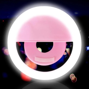 Lampe à selfie LED rechargeable portable pour fille, petite <span class=keywords><strong>mini</strong></span> lampe annulaire LED pour smartphone, téléphone - Product Image 4