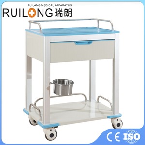 Chariot médical Ruilang RT-045 à 4 niveaux silencieux avec tiroir pour usage hospitalier - Product Image 4