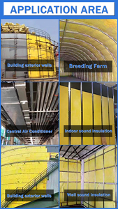 Custom Size Glass Wool <b>Panels</b> Thermal Insulation Fireproof Waterproof Board for <b>Wall</b> Roof Insulation CE Certificate - Product Image 3
