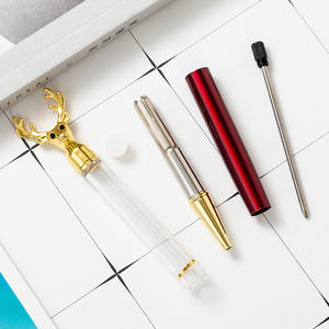 Bolígrafo Promocional Creativo DIY con Diseño de Ciervo y Bola Colorida, Personalizable con Logotipo, Vacío - Product Image 4