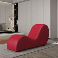 Vente chaude PU Cuir S Forme Relaxant Loisirs Dormir Salon Meubles Sexe Yoga Chaise pour Couple