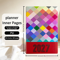 Nouveaux carnets personnalisés 2027, journal à spirales, agenda quotidien, hebdomadaire, mensuel, organiseur A5, bloc-notes, agenda, planificateur
