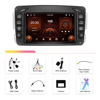 Podofo 2 + 64GB 7 ''Android Car Stereo CarPlay/Android Auto/GPS/WiFi/RDS/Pour Mercedes-Benz/CLK/W209/Viano/Vito/Vaneo/SLK/ML/w203