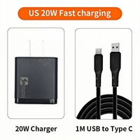 Échantillon gratuit Wonderphon Chargeur rapide USB QC3.0 20W avec câble Type C pour Samsung Xiaomi Chargeur rapide Turbo