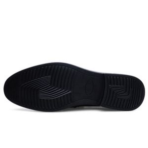 Chaussures habillées de luxe pour hommes en cuir, à lacets, avec empiècements, légères, respirantes, antidérapantes, pour le bureau, les occasions spéciales et les mariages - Product Image 5