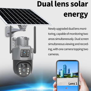 3K doppia lente fotocamera solare 4g simcard casa impermeabile di sicurezza senza fili di sorveglianza wifi 6MP HD cctv batteria ptz fotocamera - Product Image 4